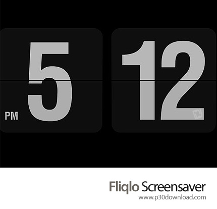 دانلود Fliqlo ScreenSaver - اسکرین سیور ساعت