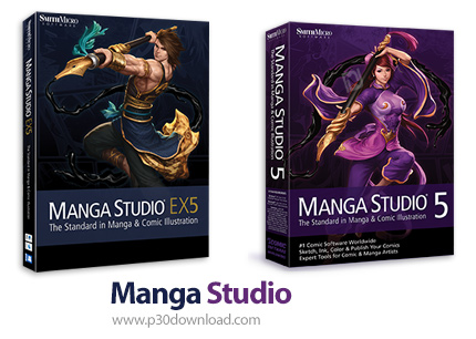 دانلود Manga Studio v5.0.0 + Manga Studio EX v5.0.3 + Sample Data + Materials - نرم افزار طراحی مانگ