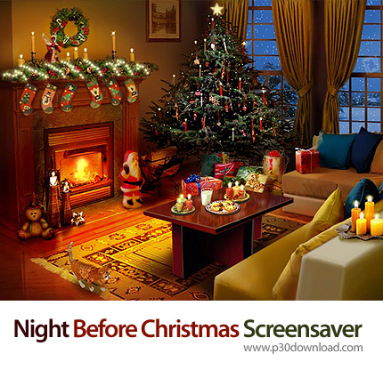 دانلود Night Before Christmas Screensaver - اسکرین سیور شب قبل از کریسمس
