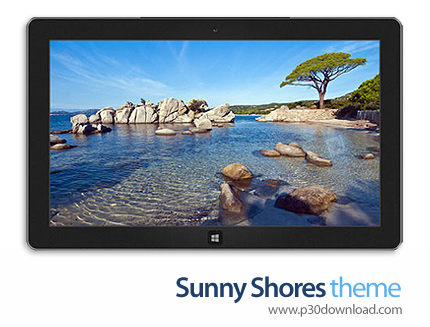 دانلود Sunny Shores theme - پوسته سواحل آفتابی برای ویندوز 8 و ویندوز 7