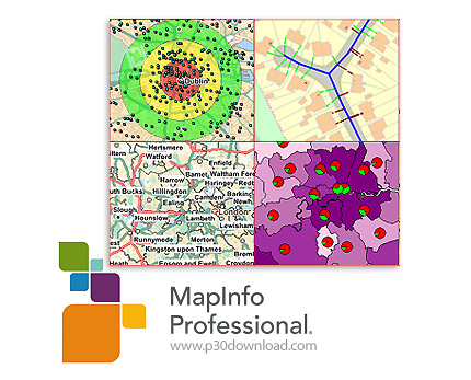 دانلود Pitney Bowes MapInfo Professional v12.5.0.33 x86 + v12.5.0.122 x64 - نرم افزار نقشه برداری بر