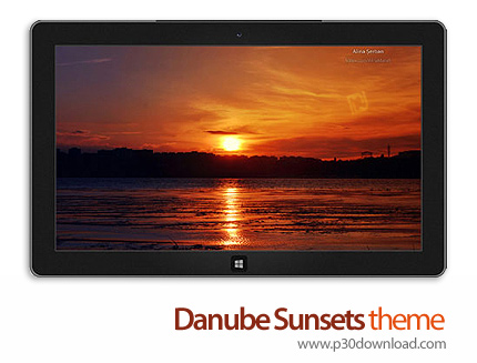 دانلود Danube Sunsets theme - پوسته غروب خورشید در دانوب برای ویندوز 8 و ویندوز 7