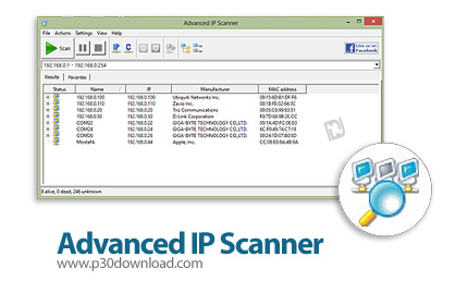 دانلود Advanced IP Scanner v2.5.4594.1 - نرم افزار اسکن و یافتن آدرس های IP کامپیوترهای شبکه