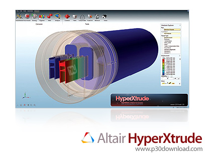 دانلود Altair HyperXtrude v2015.1 Build 1362 x64 - نرم افزار تجزیه و تحلیل قالب های اکستروژن
