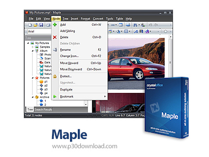 دانلود Crystal Office Maple v8.6 - نرم افزار سازماندهی و مدیریت اسناد به صورت درختی