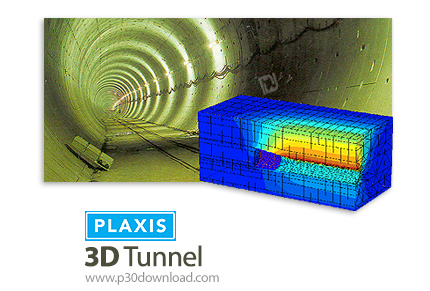 دانلود Plaxis 3D Tunnel v1.2 - نرم افزار رشته مهندسی ژئوتکنیک طراحی و آنالیز تونل ها