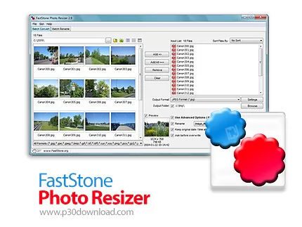 دانلود FastStone Photo Resizer v4.4 Corporate - نرم افزار تغییر سایز گروهی تصاویر