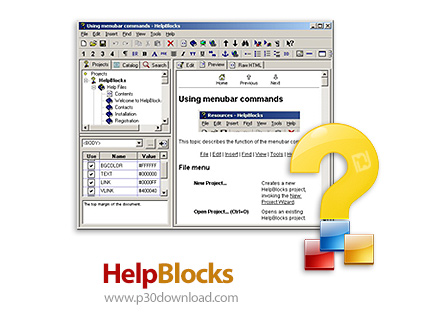 دانلود Anthemion Software HelpBlocks v1.24.1 - نرم افزاری برای ایجاد فایل راهنما