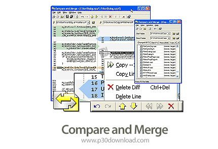 دانلود TGRMN Software Compare and Merge v2.3c - نرم افزار مقایسه و ادغام 
