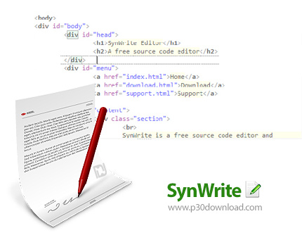دانلود SynWrite v6.41.2780 - نرم افزار ویرایشگر متن و کد های برنامه نویسی