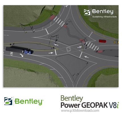 دانلود Bentley Power GEOPAK V8i (SELECTseries 4) v08.11.09.788 - نرم افزار طراحی و آنالیز جاده‌ها