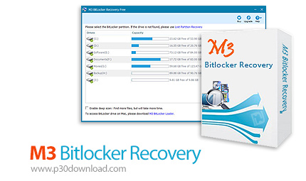 دانلود M3 Bitlocker Recovery Professional v5.8.6 - نرم افزار بازیابی داده ها از حافظه های رمزگذاری ش