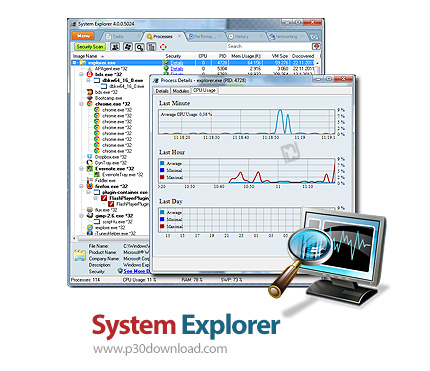 دانلود System Explorer v7.0.0.5356 - نرم افزار بررسی فرآیندهای در حال اجرا در کامپیوتر