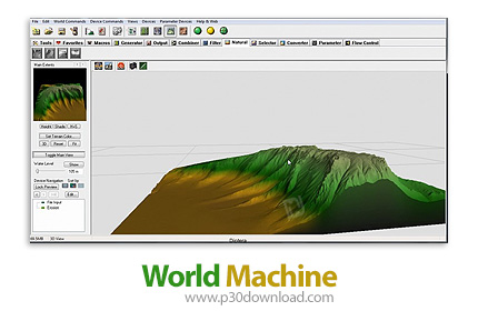 دانلود World Machine Build 3016 Professional v2.3 - نرم افزار شبیه سازی سه بعدی و واقع گرایانه مناظر