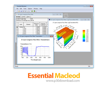 دانلود Essential Macleod v10.2.491 - نرم افزار طراحی و آنالیز لایه های نوری نازک