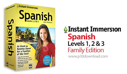 دانلود Instant Immersion Spanish Levels 1, 2 & 3 Family Edition 2014 - نرم افزار آموزش زبان اسپانیای