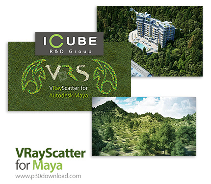 دانلود VRayScatter v4.445 for Maya 2014-2017 x64 - پلاگین ایجاد و پراکنده کردن دنباله ای از کپی های 