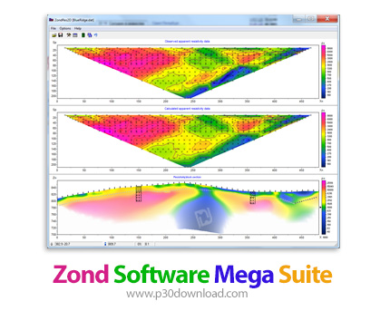 دانلود Zond Software Mega Suite 2017 - مجموعه نرم افزار تفسیر داده های ژئوفیزیک و زمین شناسی