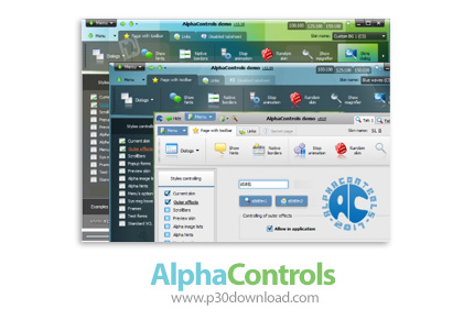 دانلود AlphaControls 2017 v12.16 - مجموعه کامپوننت های دلفی برای طراحی یک رابط کاربری مدرن