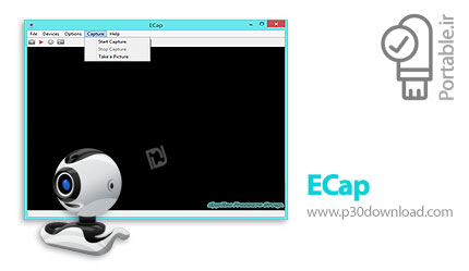 دانلود ECap v1.0.1.4 Portable - نرم افزار ضبط ویدئو یا گرفتن عکس از طریق وب کم پرتابل (بدون نیاز به 