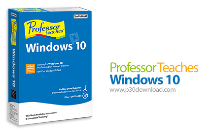 دانلود Professor Teaches Windows 10 v4.1 - نرم افزار آموزش ویندوز 10