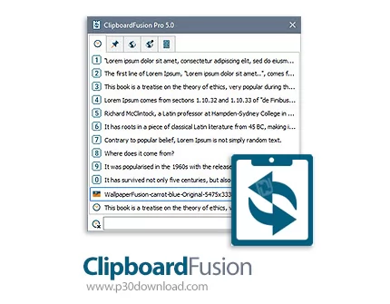 دانلود ClipboardFusion Pro v6.0.1 - نرم افزار کنترل و مدیریت کلیپ بورد