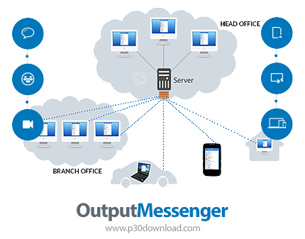 دانلود Output Messenger v2.0.22.0 x86/x64 Server + Client - نرم افزار پیام رسان و انتقال فایل در شبک