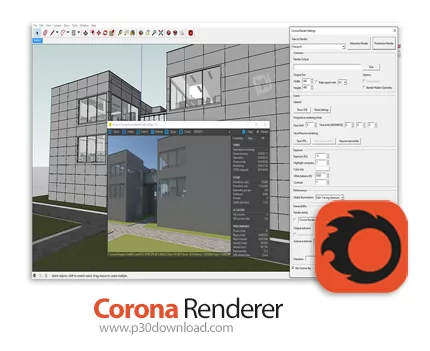 دانلود Corona Renderer v12 x64 for 3DS Max + v11.x-v1.x - نرم افزار رندرینگ کرونا برای تری دی مکس