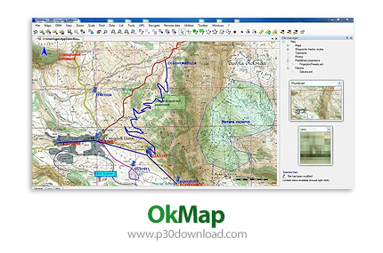 دانلود OkMap v17.11 x64 - نرم افزار نقشه برداری و تحلیل و نمایش داده های جی پی اس