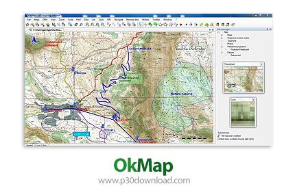 دانلود OkMap v18.5.0 x64 - نرم افزار نقشه برداری و تحلیل و نمایش داده های جی پی اس