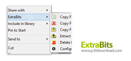 دانلود ExtraBits v1.9 - نرم افزار مدیریت آسان عملیات مربوط به فایل ها و پوشه های سیستم