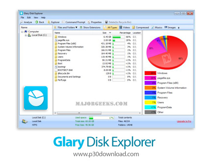 دانلود Glary Disk Explorer v5.27.1.74 - نرم افزار تحلیل فضای هارد دیسک