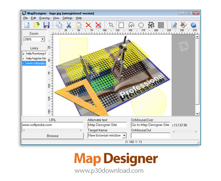 دانلود Map Designer Pro v2.23 - نرم افزار ساخت تصاویر قابل کلیک کردن با استفاده از یک ویرایشگر HTML 