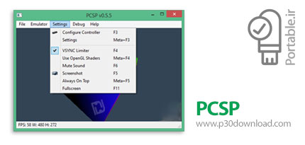 دانلود PCSP v0.5.5 Portable - نرم افزار شبیه ساز کنسول پلی استیشن سونی پرتابل (بدون نیاز به نصب)
