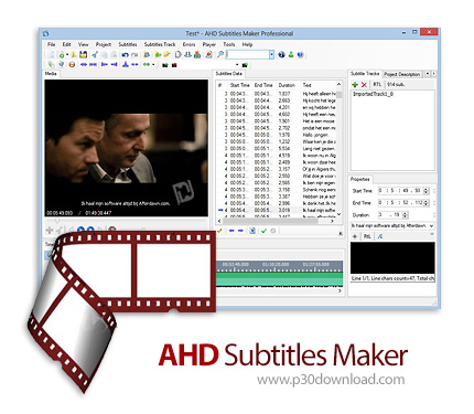 دانلود AHD Subtitles Maker v5.24.8036.38493 - نرم افزار ساخت و ویرایش زیرنویس