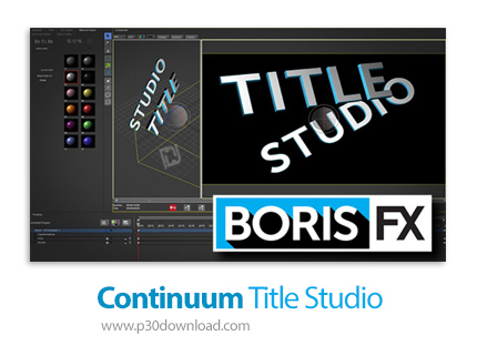 دانلود Continuum Title Studio v11.0.2 for OFX x64 - پلاگین ساخت متون سه بعدی و متحرک