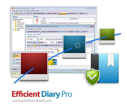 دانلود Efficient Diary Network v5.60 Build 559 - نرم افزار دفتر خاطرات الکترونیکی
