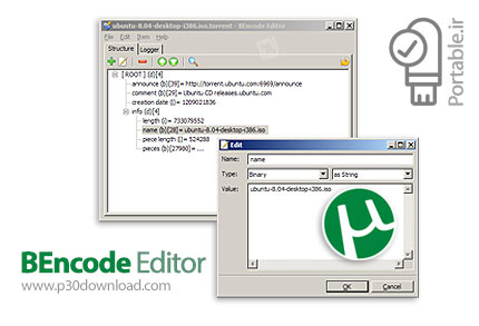 دانلود BEncode Editor v0.7.1.0 Portable - نرم افزار ویرایشگر فایل های تورنت پرتابل (بدون نیاز به نصب