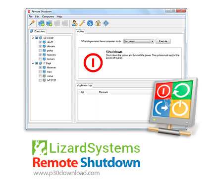 دانلود LizardSystems Remote Shutdown v4.6.0 Build 63 - نرم افزار خاموش کردن و ریستارت سیستم های شبکه