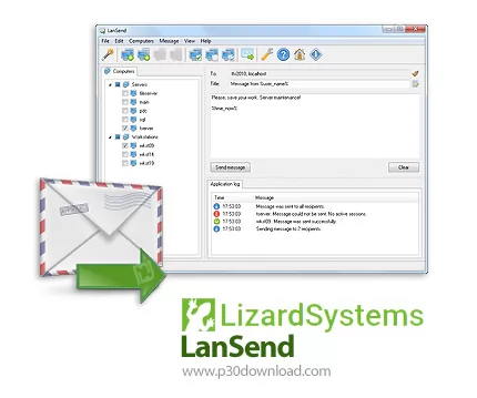 دانلود LizardSystems LanSend v21.07 - نرم افزار ارسال پیام به کاربران شبکه
