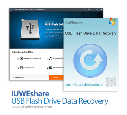 دانلود IUWEshare USB Flash Drive Data Recovery v5.8.8.8 - نرم افزار بازیابی اطلاعات فلش دیسک