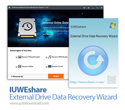 دانلود IUWEshare External Drive Data Recovery Wizard v1.9.9.9 - نرم افزار بازیابی اطلاعات هارد اکستر