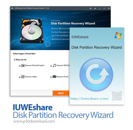 دانلود IUWEshare Disk Partition Recovery Wizard v1.9.9.9 - نرم افزار بازیابی اطلاعات پارتیشن های فرم
