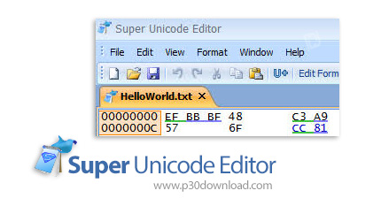 دانلود Super Unicode Editor v3.01 - نرم افزار ویرایشگر فایل های هگزا و متنی ساده
