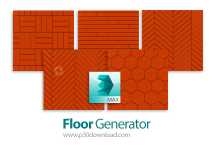 دانلود Floor Generator V2.10 Free for 3ds Max 2013-2019 - پلاگین طراحی و شبیه سازی انواع سطوح کف و پ