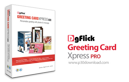 دانلود DgFlick Greeting Card Xpress PRO v4.0.0.0 - نرم افزار طراحی آسان انواع کارت های تبریک