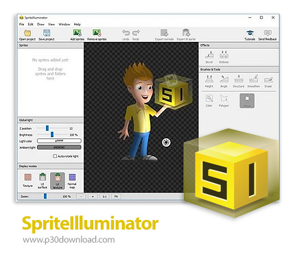 دانلود SpriteIlluminator v1.5.0 x64 - نرم افزار طراحی افکت روشنایی برای اسپرایت‌ها