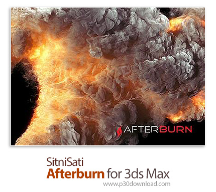 دانلود SitniSati Afterburn v4.2 x64 for 3ds Max 2018-2019 - پلاگین شبیه سازی دود، گردوغبار و ذرات مع