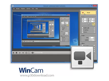 دانلود WinCam v3.7 x64 + v3.5 - نرم افزار تصویربرداری از صفحه نمایش و ساخت ویدئو های آموزشی