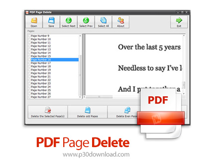دانلود PDF Page Delete v3.4 - نرم افزار حدف و جداسازی صفحات پی دی اف